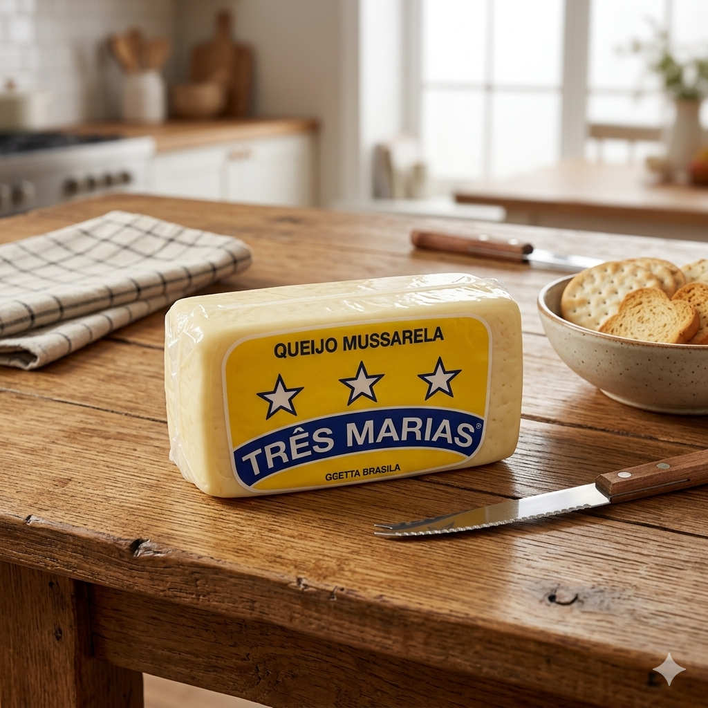 Queijo Mussarela Três Marias produto vendido por kg consulte nossos vendedores
