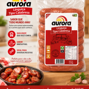 Linguiça Tipo Calabresa Aurora produto vendido por kg no atacadoconsulte nossos vendedores