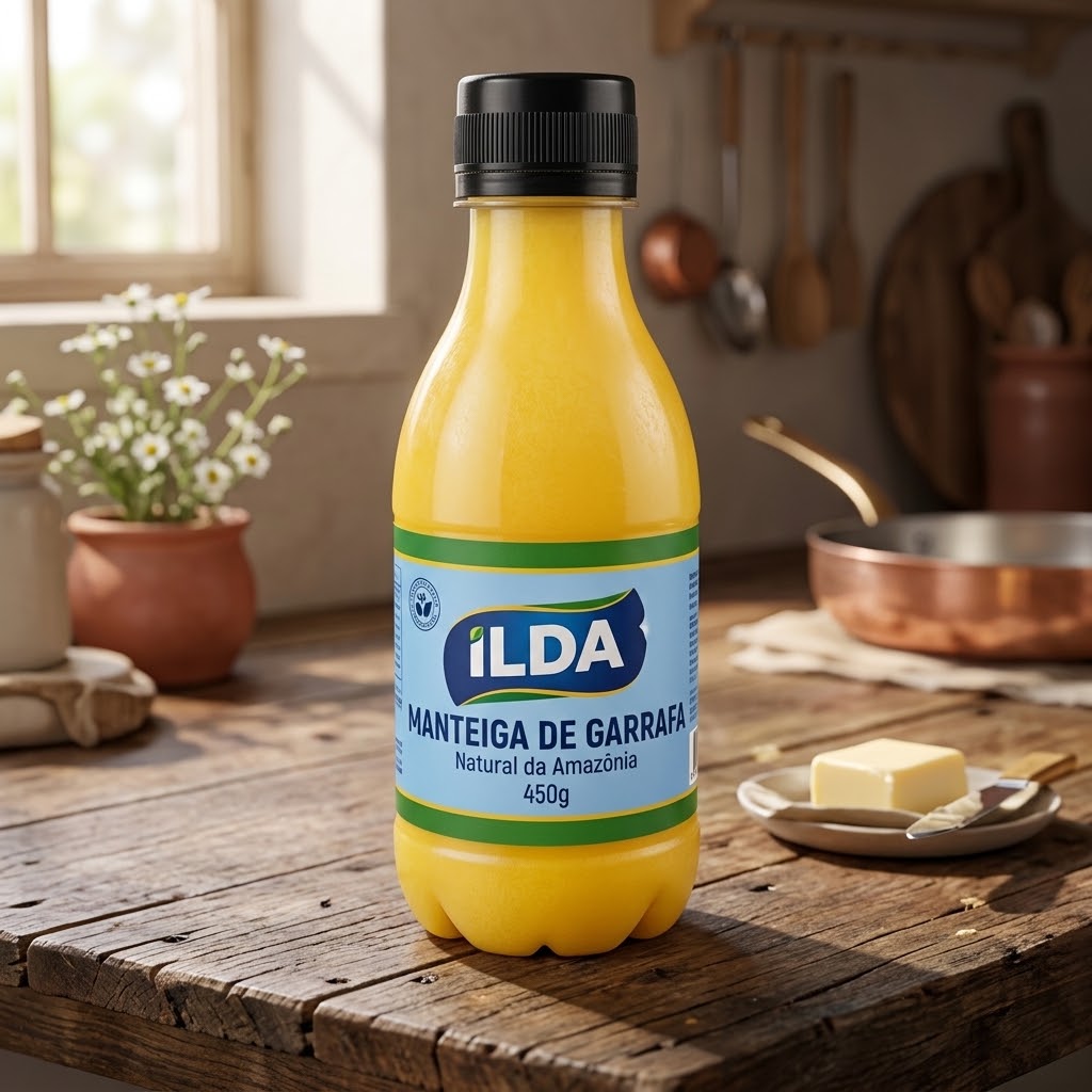 Manteiga De Garrafa Ilda Natural Da Amazônia 450g
